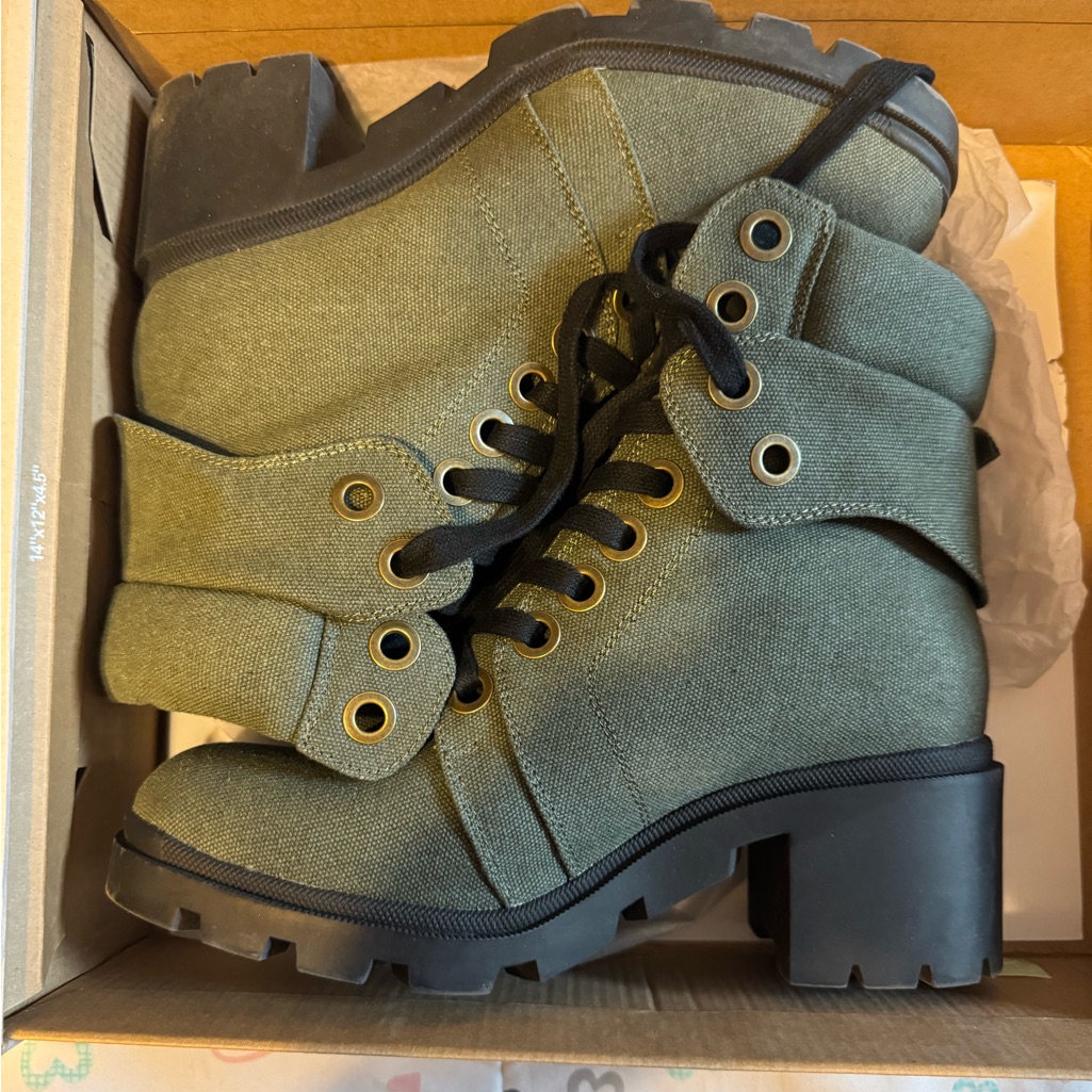 Olive Color Boots